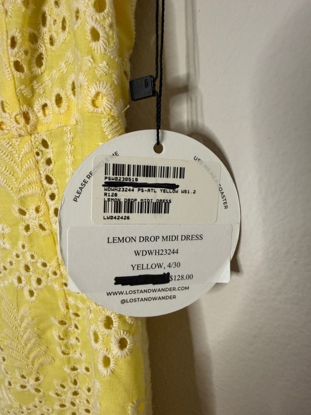 Lost + Wander Lemon Drop Midi Dress [LA0444] - Picture 7 of 11